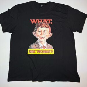 What Me Worry? Alfred E. Neuman Retro T Shirt Tee Gift‎ New